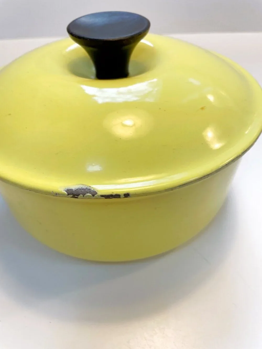 Vintage Le Creuset Wooden Handled Saucepan with Lid